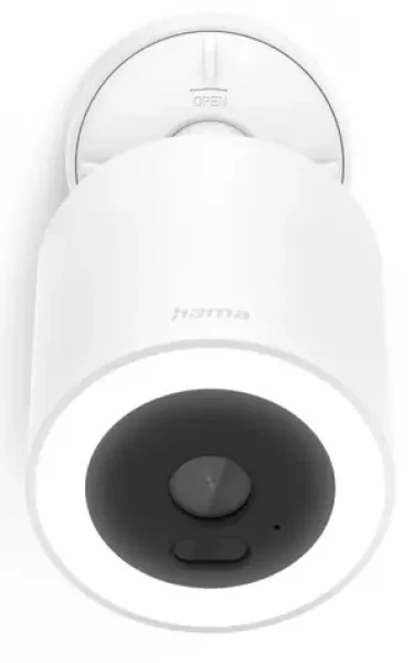 Hama Venkovní WiFi kamera s PIR senzorem a LED bílá / IP kamera / 1920x1080 / Wi-Fi / microSD (001766700000)