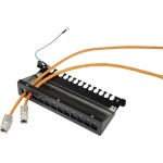 Intellinet 24-Port Cat6a Patchpanel geschirmt 1HE Kabeleinführung 90° abgewinkelt schwarz 24 portů patch panel 483 mm (1