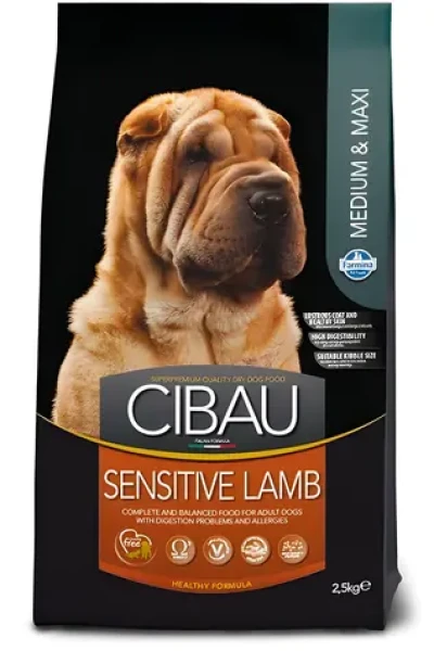 Farmina Cibau Sensitive Lamb Medium Maxi 14 kg / Granule pro psy / dospělí / citlivé zažívání (PCB140004S)