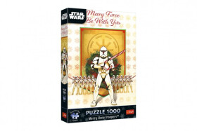 Puzzle Premium Plus: Star Wars - Veselá klonová jednotka 1000 dílků 48x68,3cm v krabici 27x40x6cm