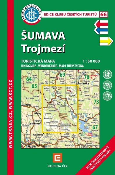 KČT 66 Šumava Trojmezí 1:50 000 Turistická mapa, 9. vydání