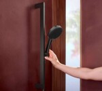 HANSGROHE - Raindance Alive Select S Set sprchové hlavice, tyče a hadice, 3 proudy, EcoSmart, kartáčovaný černý chrom 24600340