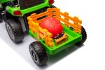 Mamido Dětský elektrický traktor BBH-030 s přívěsem zelený