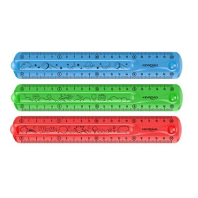 Pravítko KEYROAD Flexi, 20 cm mix