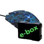 E-Blue Auroza Gaming e-box černá / herní optická myš / 6tlačítek / 1 kolečko / drátová (USB) / 4000DPI (MMEBE39UGB00)