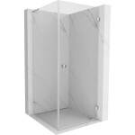 MEXEN/S - Lunar-B L sprchový kout dveře křídlové pravá 90 x 90, transparent, chrom 832L-090-090-01-00-P