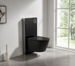 CERANO - Splachovací modul pro WC závěsné - předstěnová instalace - černá matná - 48,3x100 CER-654037