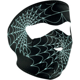 Maska ZANHEADGEAR - Spiderweb - svítí v noci