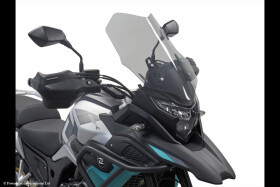 Kove 510X 24-26, 525X 26 Turistiské plexi Powerbronze 515mm x 390mm - ocelově modrá