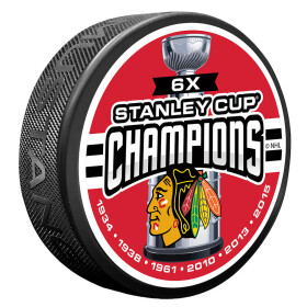 Mustang Puk Chicago Blackhawks NHL 6 TIME CHAMPS