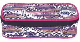 OXYBAG Školní penál etue komfort jednopatrový Aztek (24348)