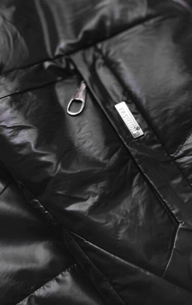Černá lesklá dámská bunda model 15788643 Černá S'WEST