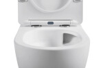 CERANO - WC závěsné Cesso, Vortex - vírové splachování + Slim/SoftClose sedátko - bílá matná - 49x36 CER-476681