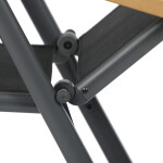 Zahradní židle, hliník, síťovina, šedá, AZC-W1408 GREY