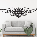 Samolepka Harley Davidson křídla Barva: bílá, Velikost: 60 x 17 cm