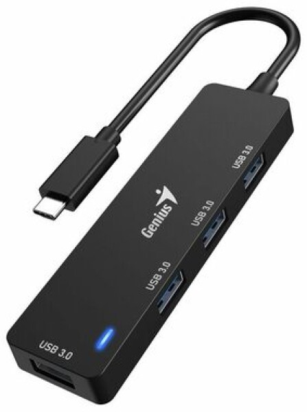 Genius UH-400 černá / USB Hub / USB-C / 4x USB 3.0 (31240002400)