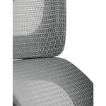 Kancelářská židle, šedá síťovina, černý plast, kolečka na tvrdé podlahy