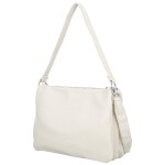 Stylová dámská koženková crossbody kabelka Cindra, béžová