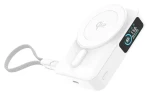 Mobile Origin PB19 bílá / Powerbanka / 10 000 mAh / Qi2 15W / USB-C kabel / TFT displej (MO-TDS-PB19-WHT)