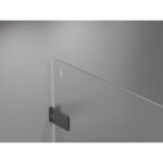 MEXEN/S - Lunar-B sprchový kout dveře křídlové levá 100 x 80 cm, transparent, grafit metal 832-100-080-95-00-L
