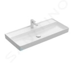 VILLEROY & BOCH - Collaro Umyvadlo nábytkové 1000x470 mm, bez přepadu, otvor pro baterii, CeramicPlus, Stone White 4A33A2RW