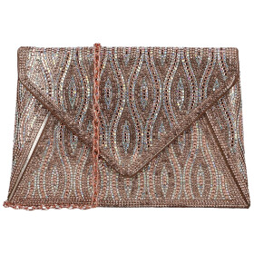 Luxusní dámské psaníčko Michelle Moon Elizara, růžové