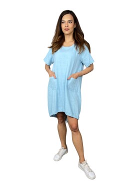 HOSH Šaty Rima Velikost: UNI, Barva: Světle modrá