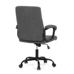 Kancelářské křeslo, šedá látka, kovový kříž