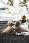 Kay Bojesen Denmark Dřevění ptáčci Lovebirds Oak Wood - set 2 ks, hnědá barva, přírodní barva, dřevo