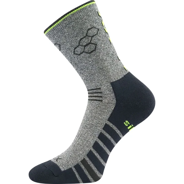 VOXX Ponožky sportovní VIRGO s ionty stříbra SVĚTLE ŠEDÉ MELÉ 43-46 117231