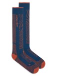 Pánské merino lyžařské ponožky ICEBREAKER Mens Ski+ Medium OTC Mountain Contour, Atlantis/Agate/Fervid velikost: 42-44 (M)
