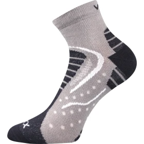 VOXX Ponožky sportovní slabé DEXTER světle šedé (3 páry) 39-42 116295