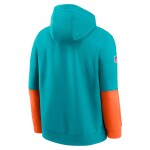 Nike Pánská mikina Miami Dolphins NFL 2024 Sideline Club Hoodie Velikost: XL