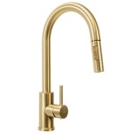 REA - Ocelový dřez Paul BRUSH GOLD s kuchyňskou baterií KPL-96010