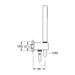 GROHE - Euphoria Cube Sprchová souprava Stick s držákem, 1 proud, chrom 26405000