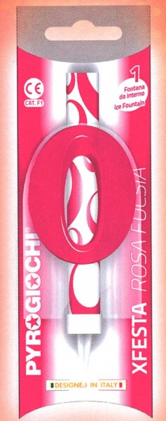 Dortová fontána číslo 0 růžová Pyrogiochi Dortová fontána číslo 0 růžová Pyrogiochi