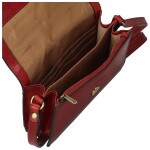 Luxusní dámská kožená crossbody kabelka Katana Flavia, vínová