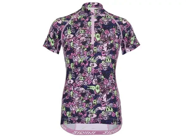 Silvini Scrivia dětský dres krátký rukáv Blush/Green vel. 122-128