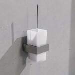 STEINBERG - 460 WC štětka nástěnná s držákem, bílé sklo/chrom 460 2903