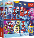 Dětské Puzzle Premium Kids Spidey 4x88 dílků