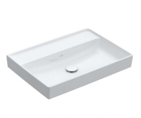 VILLEROY & BOCH - Collaro Umyvadlo 65x47 cm, bez přepadu, bez otvoru pro baterii, CeramicPlus, Stone White 4A3368RW