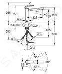 GROHE - BauEdge Dřezová baterie s uzavíracím ventilem, chrom 31696000