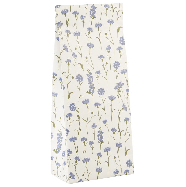 Ib Laursen Papírový sáček Cornflowers 30,5 cm, modrá barva, papír