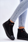 Dámské klasické vysoké tenisky Big Star T274033 Černé 37