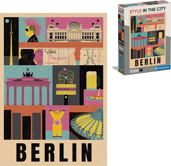 Puzzle Style in the City: Berlín 1000 dílků - Clementoni