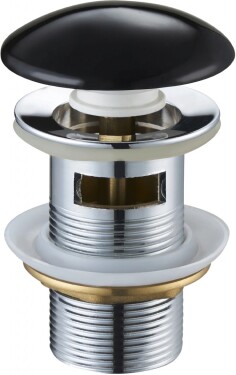 MEXEN - Zátka klik-klak s přepadem keramická černá 79920-75