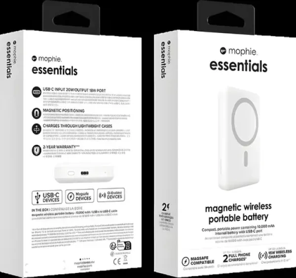 ZAGG Essentials Snap+ Powerstation bílá / Powerbanka / MagSafe / Qi2 / 15W / 10000mAh (401115583)