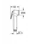 GROHE - Tempesta Bidetová sprška, bílá 28020L01