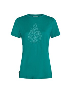 ICEBREAKER Wmns Mer 150 Tech Lite III SS Tee Hike Path, Tidal Teal (vzorek) velikost: S