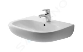 DURAVIT - D-Code Umyvadlo 550x430 mm, s přepadem, s otvorem pro baterii, bílá 23105500002